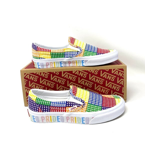 Vans Other - VANS Classic Slip On Men's PRIDE LGBTQ+ Multicolor Rainbow Low Top VN0A33TB3WJ